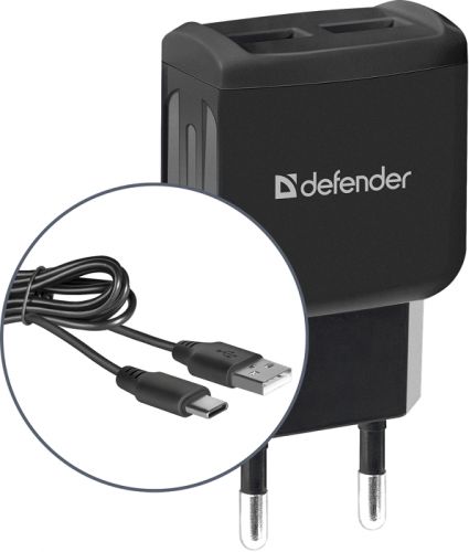 Зарядное устройство сетевое Defender UPC-23 83583 5V/2.1A 2XUSB