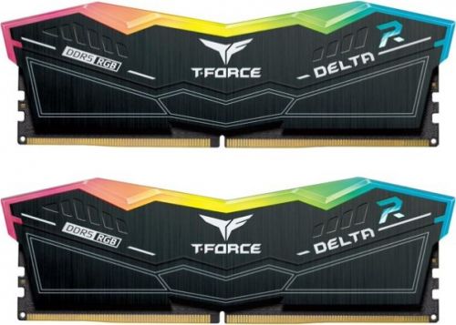 Модуль памяти DDR5 32GB (2*16GB) Team Group FF3D532G5200HC40CDC01 T-Force Delta RGB black PC5-41600 5200MHz CL40 1.25V - фото 1