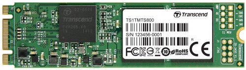 Накопитель SSD M.2 2280 Transcend TS1TMTS800S MTS800S 1TB SATA III MLC 500/430MB/s 70K/75K IOPS MTBF 1.5M RTL