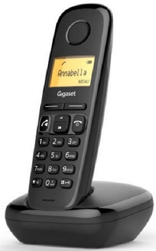 Дополнительная трубка DECT Gigaset A270H HSB RUS S30852-H2864-S301 черная для A170/270