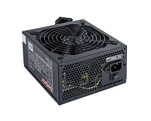 Блок питания ATX Exegate 600PPX EX221642RUS 600W RTL, black, APFC, 14cm, 24p+(4+4)p, PCI-E, 5SATA, 3IDE, FDD