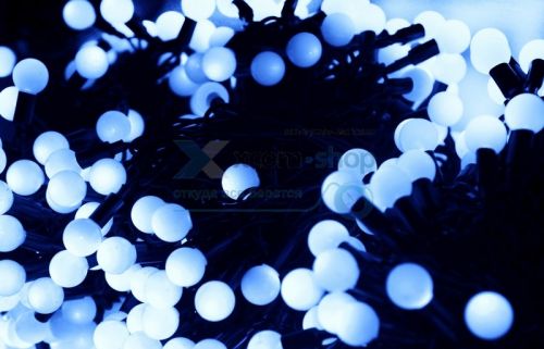 Гирлянда NEON-NIGHT 323-613 LED ClipLight-шарики 24V, 3 нити по 20м, цвет диодов синий