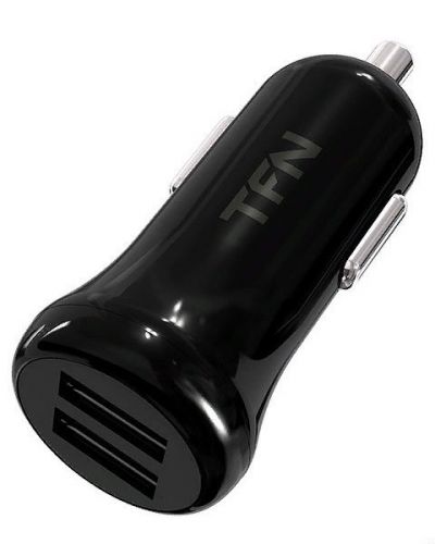 Зарядное устройство автомобильное TFN CC2U24AMICBK 2.4A+microUSB black