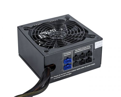 Блок питания ATX Exegate 600PPX EX221642RUS 600W RTL, black, APFC, 14cm, 24p+(4+4)p, PCI-E, 5SATA, 3IDE, FDD