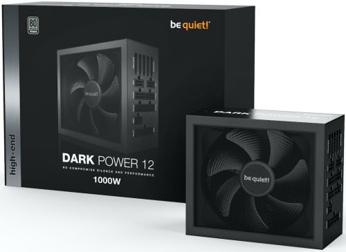 Блок питания ATX Be quiet! DARK POWER 12 BN316 1000W, APFC, 80PLUS Titanium, 135mm fan