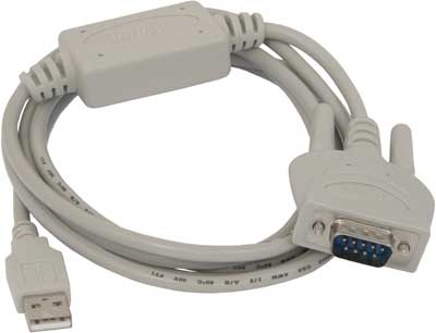 Адаптер Cablexpert AM/DB9М UAS111 USB-Serial (COM) RS232, 1.8 м, WinXP-Win10, пакет