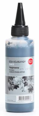 

Чернила для заправки Cactus CS-I-CLI521GY серый (100мл) CANON PIXMA MP540/MP550/MP620/MP630/MP640/MP660, CS-I-CLI521GY