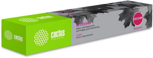 Картридж Cactus CS-EXV34M пурпурный (19000стр.) для Canon IR Advance C2030L/C2030i/C2020L/C202