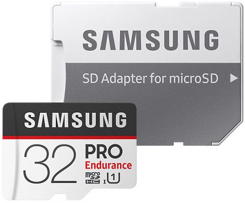 

Карта памяти 32GB Samsung MB-MJ32GA/RU PRO Endurancе microSDHC Class 10, UHS-I U1 (SD адаптер) 30MB/s,100MB/s, MB-MJ32GA/RU