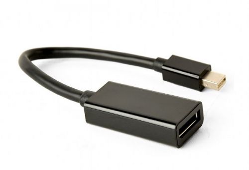 Адаптер Cablexpert A-mDPM-DPF4K-01 miniDisplayPort -> DisplayPort, 4K, 20M/20F, длина 16см, черный