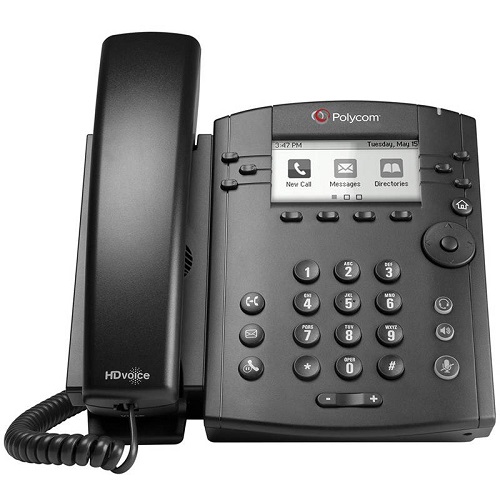 Телефон SIP Polycom VVX 301 2200-48300-114 6-line desktop phone with HD voice. POE. Ships without power supply and factory disabled media encryption