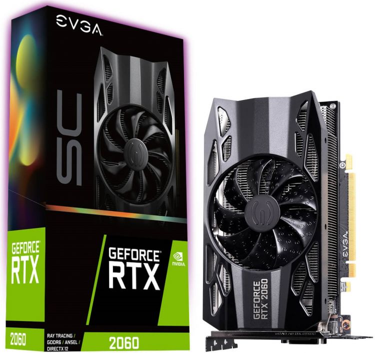 

Видеокарта PCI-E EVGA GeForce RTX 2060 SC GAMING (06G-P4-2062-KR) 6G GDDR6 192bit DVI-D HDMI DP, GeForce RTX 2060 SC GAMING (06G-P4-2062-KR)