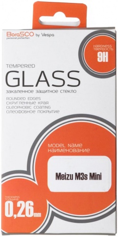 

Защитное стекло BoraSco 18662 гибридное Flex Glass VSP 0,26 мм для Meizu M3s Mini, 18662