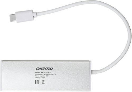 Разветвитель USB 3.1 Digma HUB-4U3.0-UC-S