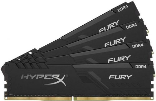 Модуль памяти DDR4 128GB (4*32GB) HyperX HX432C16FB3K4/128 Fury black PC4-25600 3200MHz CL16 XMP радиатор 1.35V