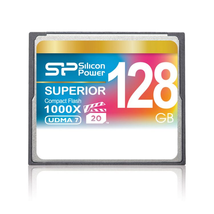 

Карта памяти 128GB Silicon Power SP128GBCFC1K0V10 Compact Flash 1000x, SP128GBCFC1K0V10