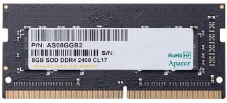 

Модуль памяти SODIMM DDR4 8GB Apacer ES.08G2T.KFH PC4-19200 2400MHz CL17 1.2V RTL, ES.08G2T.KFH