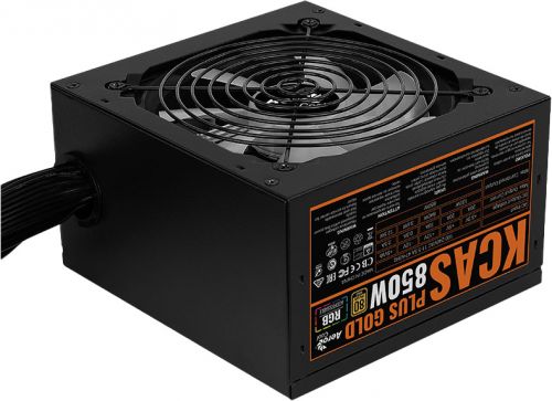 Блок питания ATX AeroCool KCAS PLUS GOLD 850W 4710562759228 850W, APFC, Fan ARGB 12cm, 80+ Gold