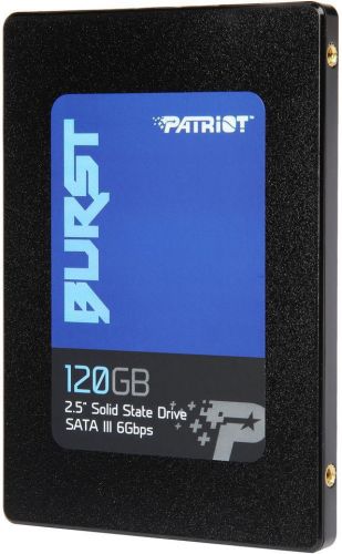 Накопитель SSD 2.5'' Patriot PBU120GS25SSDR Burst 120GB TLC Phison S11 SATA-III 560/540MB/s 50K/40K IOPS MTBF 2M 7mm RTL