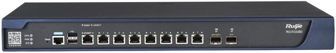 

Межсетевой экран RUIJIE NETWORKS RG-EG3230 All-in-one Unified Security Gateway, 8 GE ports (upto 6 WAN port), 1 *SFP, 1 *SFP+ 10G ports, 1TB Hard disk, RG-EG3230