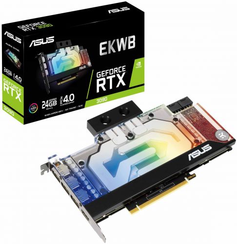 Видеокарта PCI-E ASUS GeForce RTX 3090 EKWB 24GB GDDR6X 384bit 8nm 1395/19500MHz HDMI/3*DP