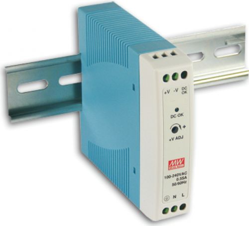 Преобразователь AC-DC сетевой Mean Well MDR-10-5 источник питания 5В с универсальным входом от 85 до 264 В AC, мощность 10Вт / 2,0А, монтаж на DIN-рей