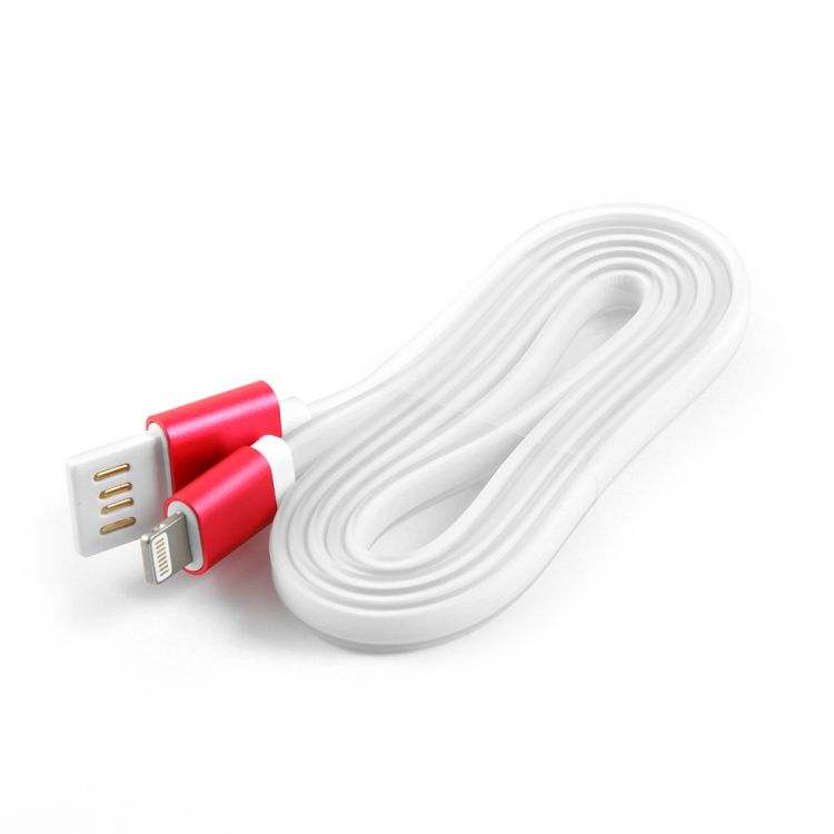 

Кабель интерфейсный USB 2.0 Cablexpert AM/Lightning 8P CC-ApUSBr1m 1 м, силиконовый шнур, разъемы розовый металлик, пакет, AM/Lightning 8P