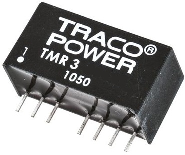 Преобразователь DC-DC модульный TRACO POWER TMR 3-2421WI Монтаж: на плату, SIP8; P вых: 3 Вт; #: 2; U вх: 9...36 В; Выход: 5 В, -5 В; Возможности: ДУ