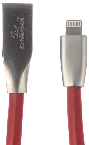 Кабель Cablexpert CC-G-APUSB01R-1M для Apple, AM/Lightning, серия Gold, длина 1м, красный, блистер кабель lightning cablexpert cc p apusb02r 1m mfi длина 1м красный