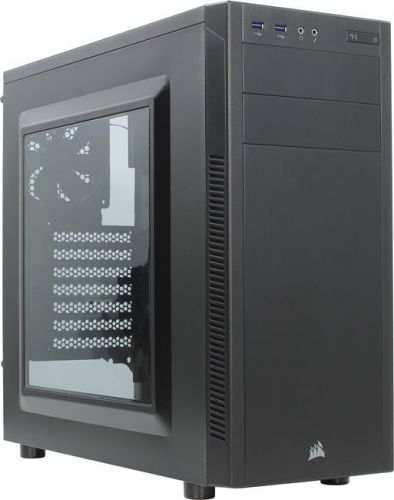 Корпус ATX Corsair Carbide Series 100R CC-9011075-WW черный с окном, без БП (1х120mm FAN, 2xUSB3.0, Audio)