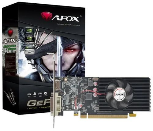 Видеокарта PCI-E Afox GeForce GT 1030 (AF1030-2048D5L3) 2GB GDDR5 64bit 40nm 1218/6000MHz DVI/HDMI