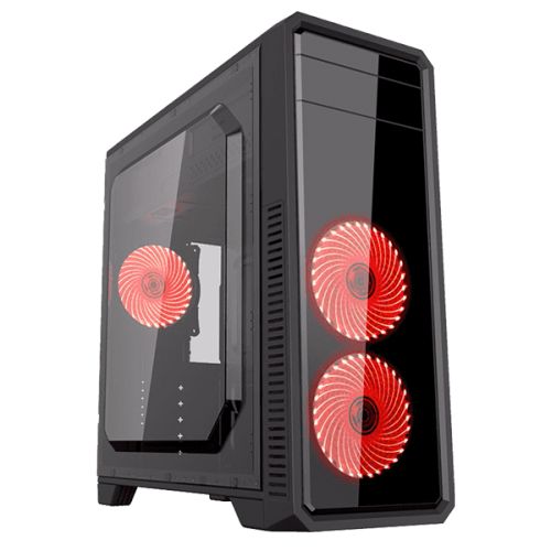 

Корпус ATX GameMax G561-F Red черный, без БП, с окном, 2*USB 2.0, USB 3.0, audio, G561-F Red