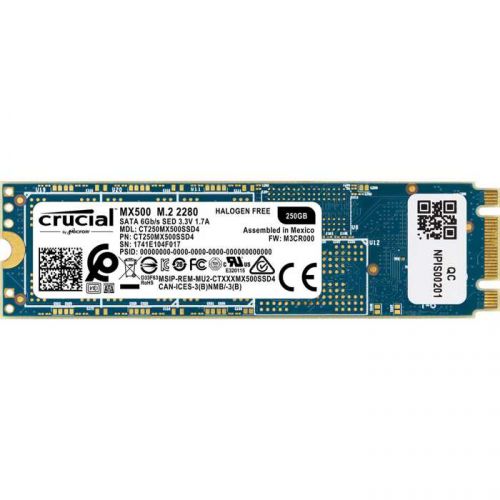 

Накопитель SSD M.2 2280 Crucial CT250MX500SSD4 MX500 250GB SATA 6Gb/s TLC 560/510MB/s IOPS 95/90K MTBF 1.8M RTL, CT250MX500SSD4