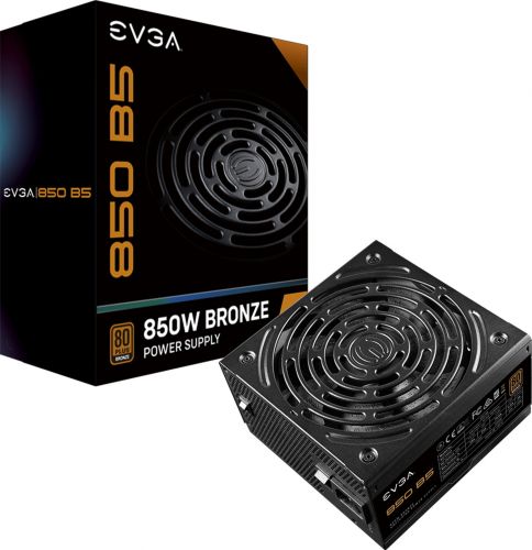 Блок питания ATX EVGA 850 B5 220-B5-0850-V2 850W, 80Plus Bronze, 135mm fan RTL