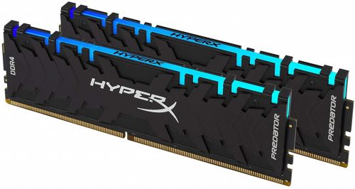 Модуль памяти DDR4 16GB (2*8GB) HyperX HX430C15PB3AK2/16 Predator RGB PC4-24000 3000MHz CL15 288-Pin XMP Радиатор 1.35V