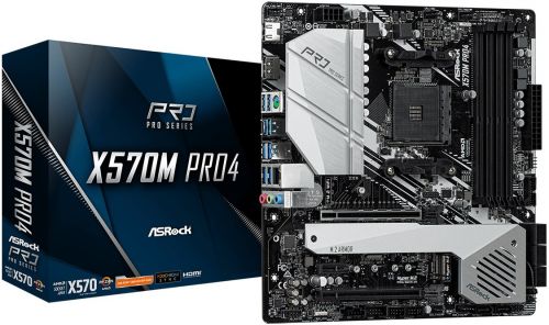 Материнская плата mATX ASRock X570M PRO4