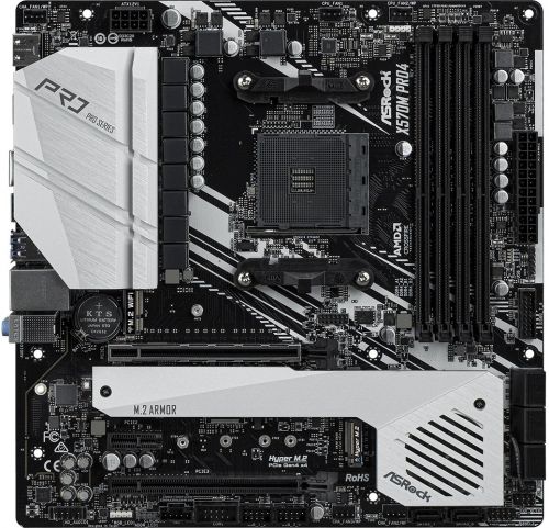 Материнская плата mATX ASRock X570M PRO4