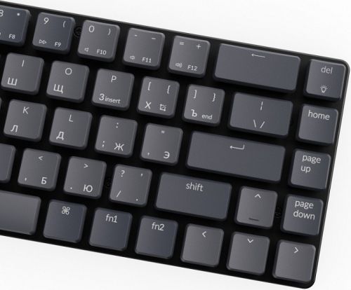 Клавиатура Wireless Keychron K7 ультратонкая, 68 клавиши, RGB подсветка, brown switch K7E3 - фото 4