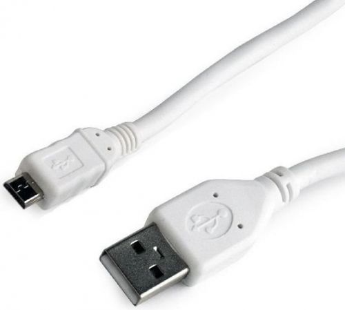 Кабель интерфейсный USB 2.0 Cablexpert CC-mUSB2-AMBM-1MW , AM/microBM 5P, 1м, белый, пакет