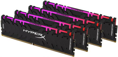 Модуль памяти DDR4 32GB (4*8GB) HyperX HX429C15PB3AK4/32 Predator RGB PC4-23464 2933MHz CL15 1.2V XMP 1024x64 Радиатор LED RTL