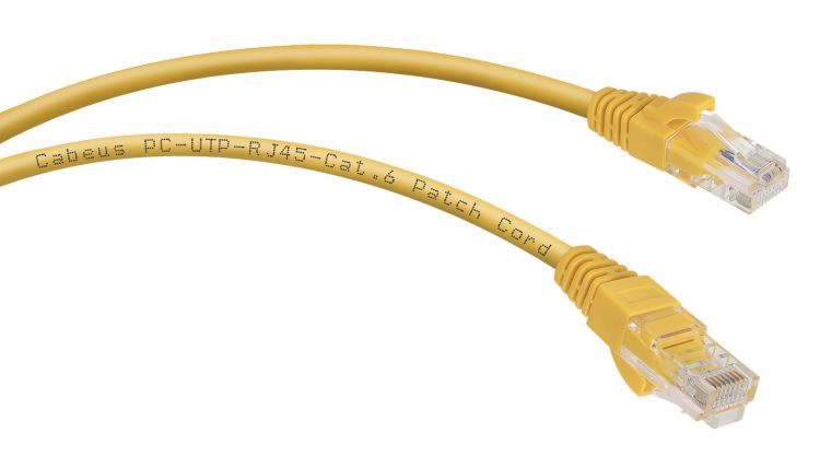 

Кабель патч-корд U/UTP 6 кат. 3м Cabeus PC-UTP-RJ45-Cat.6-3m-YL неэкранированный, желтый, PC-UTP-RJ45-Cat.6-3m-YL