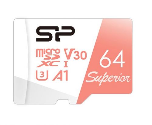 Карта памяти 64GB Silicon Power SP064GBSTXDV3V20 Superior A1 Class 10 UHS-I U3 100/80 Mb/s