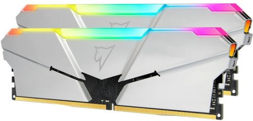 Модуль памяти DDR4 16GB (2*8GB) Netac NTSRD4P32DP-16SC Shadow RGB PC4-25600 3200MHz CL16 1.35V silver with radiator