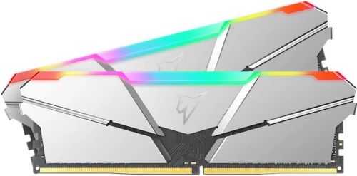 Модуль памяти DDR4 16GB (2*8GB) Netac NTSRD4P32DP-16SC Shadow RGB PC4-25600 3200MHz CL16 1.35V silver with radiator