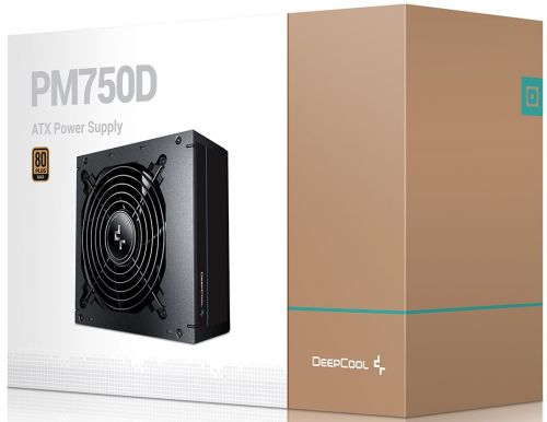 Блок питания ATX Deepcool PM750D 750W, 120mm fan, active PFC, 80+ GOLD RET