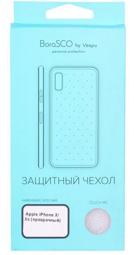 

Чехол BoraSco 20390 силиконовый для Apple iPhone X/ Xs прозрачный, 20390