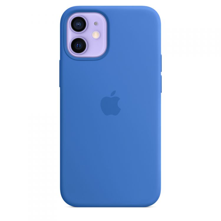 

Чехол Apple Silicone Case with MagSafe MJYU3ZE/A для iPhone 12 mini, capri blue, Silicone Case with MagSafe