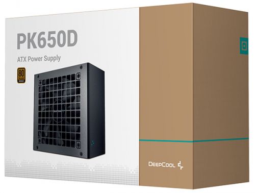 Блок питания ATX Deepcool PK650D 650W, Active PFC+DC to DC, 80PLUS Bronze, 120mm fan RET