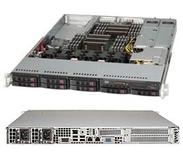 Корпус серверный 1U Supermicro CSE-119TQ-R700WB 12.8"x16.5", 8*2.5" hot-swap SAS/SATA, 5*40mm fans, 700W - фото 1