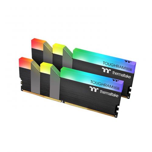 Модуль памяти DDR4 16GB 28GB Thermaltake R009D408GX2-3200C16A TOUGHRAM RGB PC4-25600 3200MHz CL16 радиатор 135V retail 9270₽